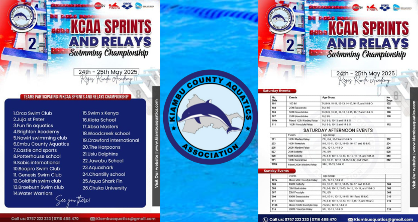 KCAA sprints and relays