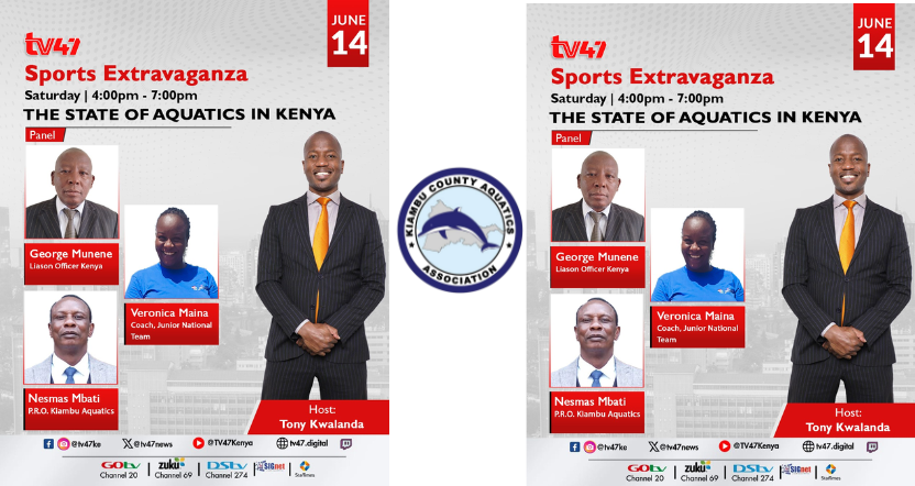 Kiambu Aquatics Officials to Appear on TV47 to Discuss the Future of Swimming in Kenya