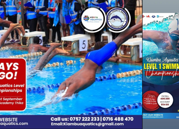 Kiambu Aquatics Level 1 Swimming Championship Set for September Showdown