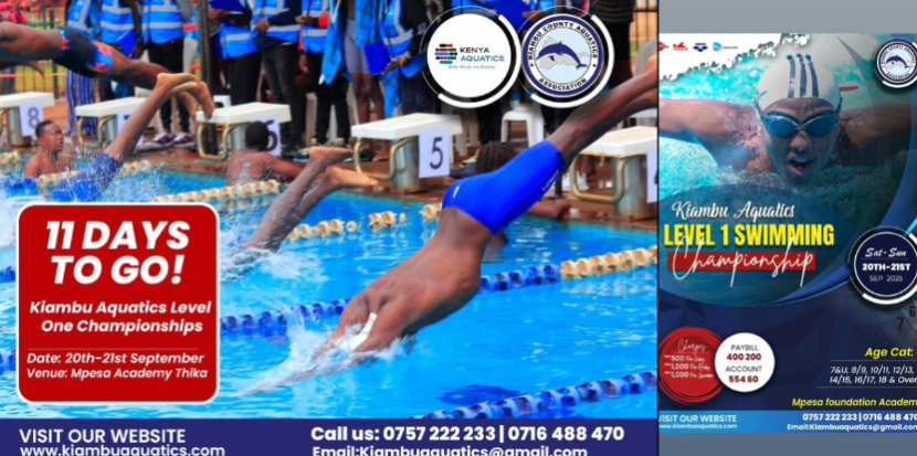 Kiambu Aquatics Level 1 Swimming Championship Set for September Showdown