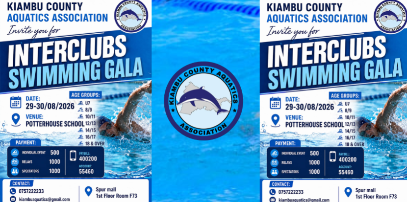 Kiambu Aquatics Opens the 2026–2027 Swimming Season with the Interclubs Swimming Gala