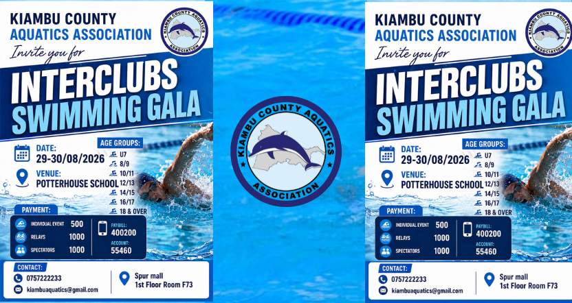 Kiambu Aquatics Opens the 2026–2027 Swimming Season with the Interclubs Swimming Gala