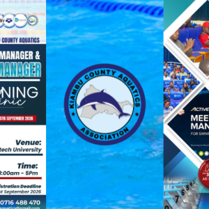 Kiambu Aquatics to Host Team Manager and Meet Manager Training Clinic at Zetech University