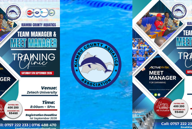 Kiambu Aquatics to Host Team Manager and Meet Manager Training Clinic at Zetech University